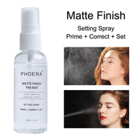 PHOERA Makeup Setting Spray 50ML Matte  Bottle Setting Spray Oil-control Natural Long Lasting Make Up Fix Foundation Spray TSLM1