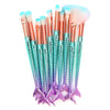 Make Up Brushes Foundation Eyebrow Eyeliner Blush Brush Mermaids Makeup Brushes With Cosmetic Bag Pincel Maquiagem #h