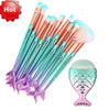 Make Up Brushes Foundation Eyebrow Eyeliner Blush Brush Mermaids Makeup Brushes With Cosmetic Bag Pincel Maquiagem #h